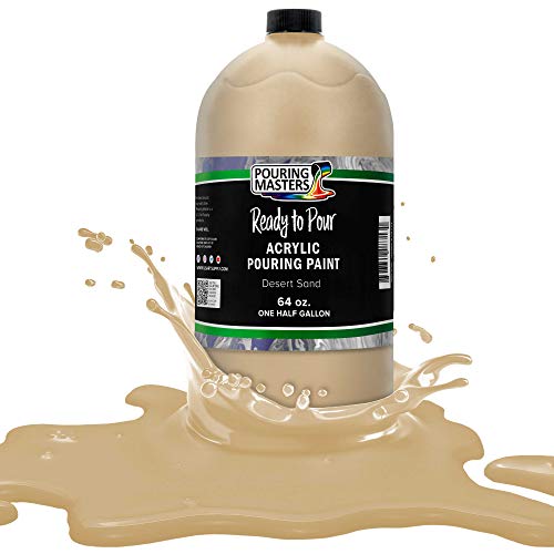 Desert Sand Acrylic Ready to Pour Pouring Paint (64 Fl Oz)