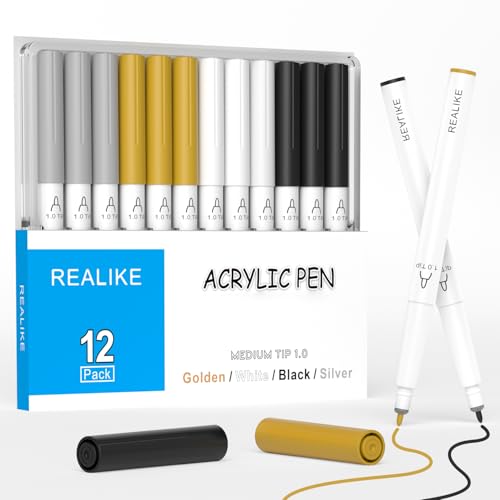 Acrylic Paint Markers for Cricut Maker 4 (12 Count)