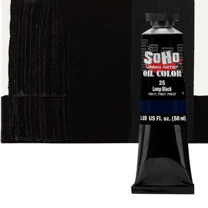 Oil Paint Lamp Black