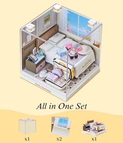 Cozy Hotel Room Super Miniature House Kit