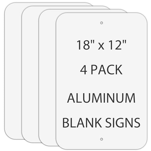 Blank Aluminum Signs 4 (4 Count)