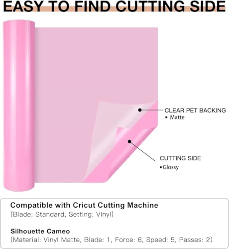 Pink Permanent Vinyl (40 Sq Ft)