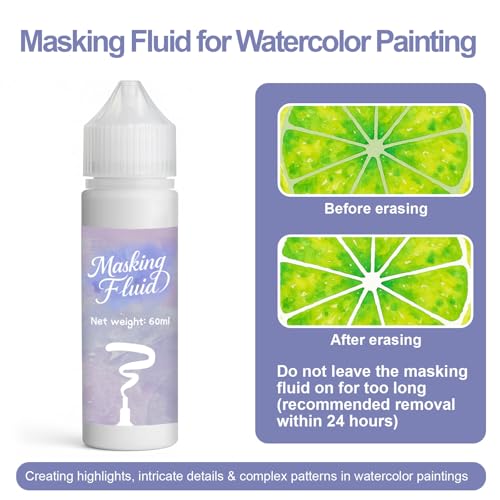 120ml Masking Fluid for Art Watercolor Painting (4.0577 Fl Oz)