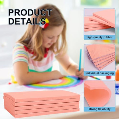 25 Pcs 4"x6" Rubber Carving Blocks (25 Count)