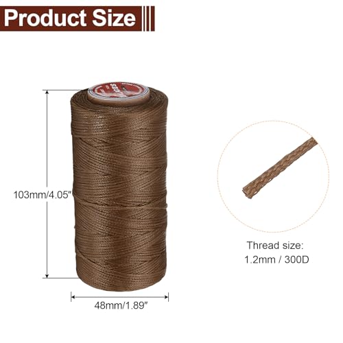 Flat Leather Sewing Waxed Thread
