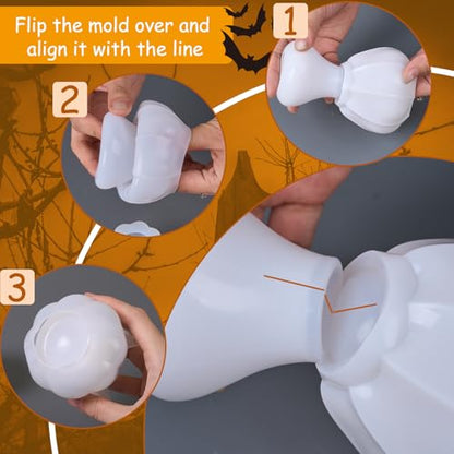 Halloween Pumpkin Silicone Mold with Lid