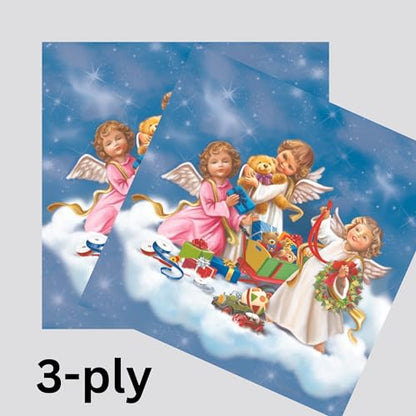 20 ct 13x13 Christmas Paper Decoupage Napkins (20 Count)