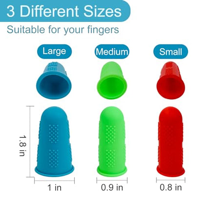 12 Pcs Silicone Hot Glue Gun Finger Caps (12 Count)