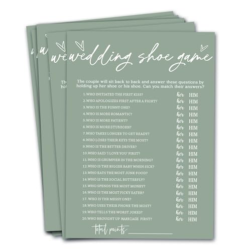 Bridal Shower Games Cards