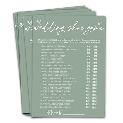 Bridal Shower Games Cards