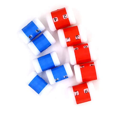 10 Pcs 2 Sizes Plastic Knit Counter Knitting Crochet Stitch Marker Row Counter for Recording The Number of Weaving Rows