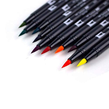 Dual Brush Pen Art Markers (10 Count)