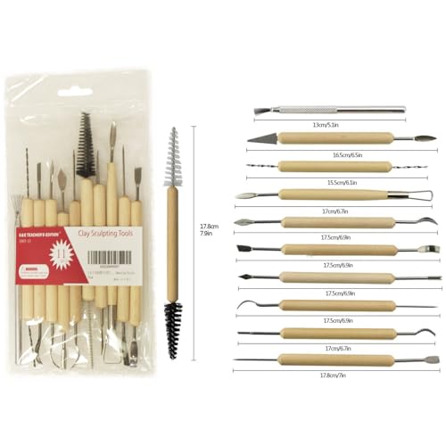 11 Pcs Pottery & Clay Sculpting Tools