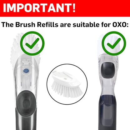Brush Refills for OXO Dish Brush (4 Count)