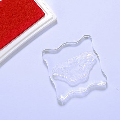 Acrylic Clear Rubber Stamping Blocks Set with Grid Package of 3 (3 Count)