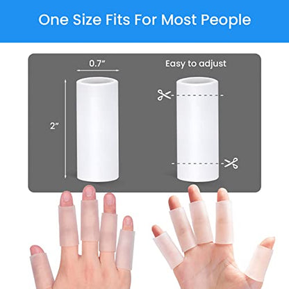 20 PCS Gel Finger Sleeve Protectors (20 Count)