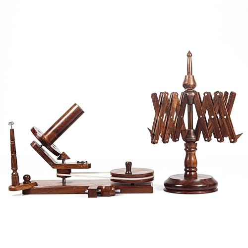 Wooden Yarn Winder with Swift