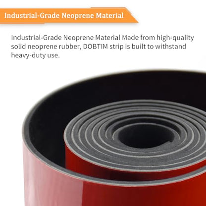 Solid Neoprene Rubber Strips with Adhesive Backing 1 (120 .)