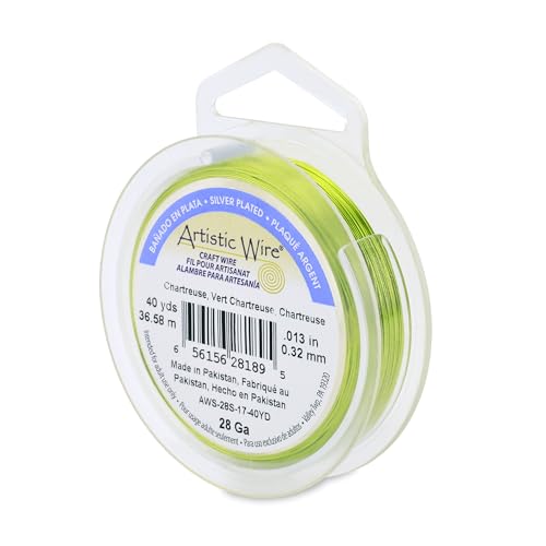 28 Gauge Silver Plated Tarnish Resistant Colored Copper Craft Wire