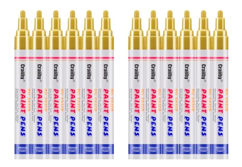 Gold Paint Markers (12 Count)