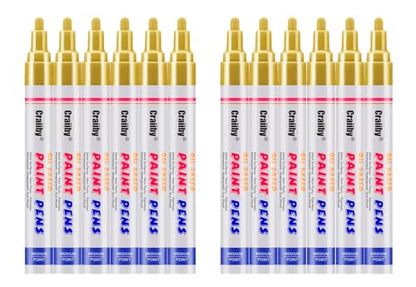Gold Paint Markers (12 Count)