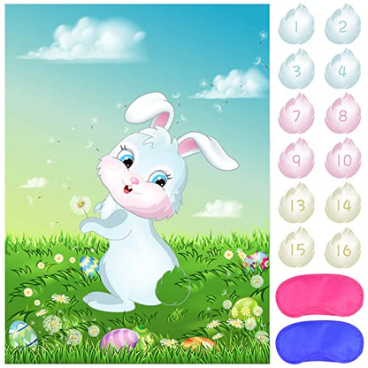 Pin The Tail on The Bunny Game for Birthday Party