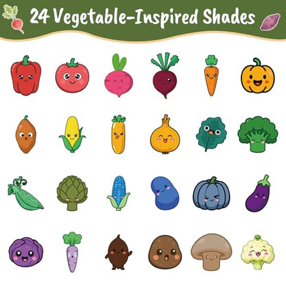 Vegetables Friends Chalk Set (24 Count)