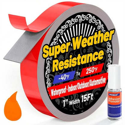 1" Width Double Sided Foam Tape (15 Foot)