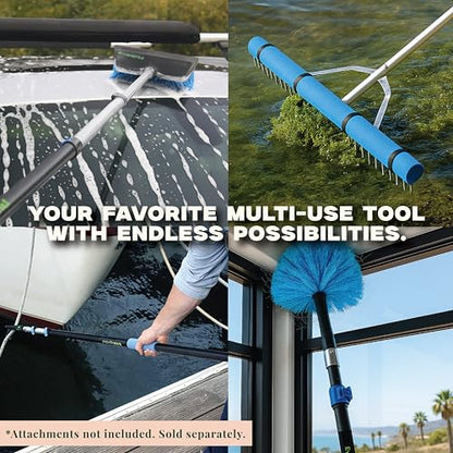 Pro 5-to-12 Foot Telescoping Extension Pole, 3-Stage Aluminum
