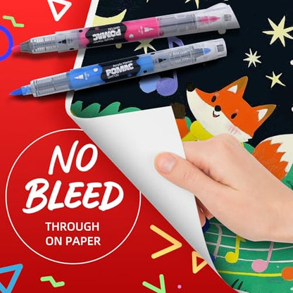 Dual Tip Acrylic Paint Markers Pens 36 Assorted Colors