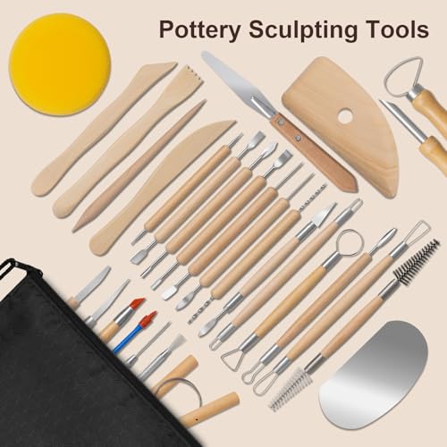 31 Pcs Polymer Clay Sculpting Tools Kit for Adults