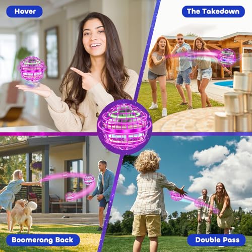 Flying Orb Ball 2026 Toys Soaring Hover Boomerang Spinner Hand Controlled Mini Drone Cosmic Globe Spinning Kids Outdoor Fly Toy Birthday Gift Cool Stuff for Boys Girls 6 7 8 9 10+ Year Old