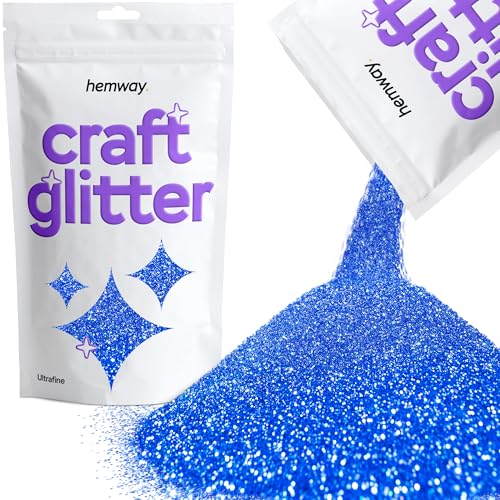 Craft Glitter Sapphire Blue 100g Ultrafine Glitter (3.5 Ounce)