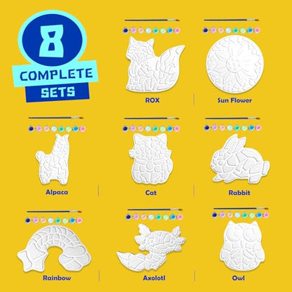 8Pcs Stepping Stones Painting Craft Kit for Kids 4 8 6