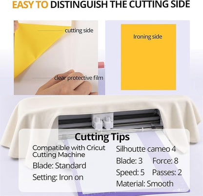 Yellow Heat Transfer Vinyl Bundle (10 Count)