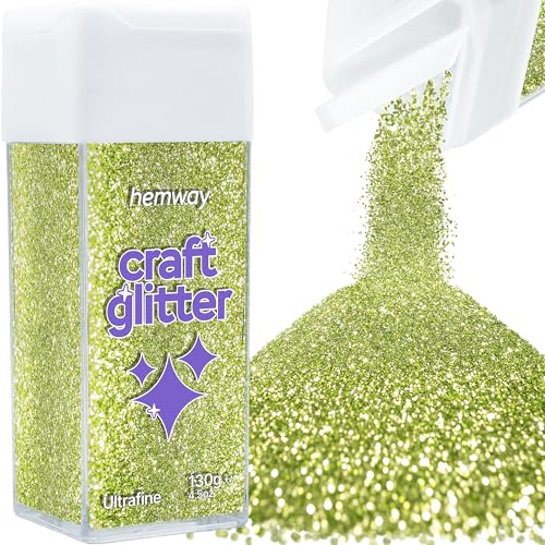 Craft Glitter Shaker Olive Green 130g Ultrafine (4.5 Ounce)
