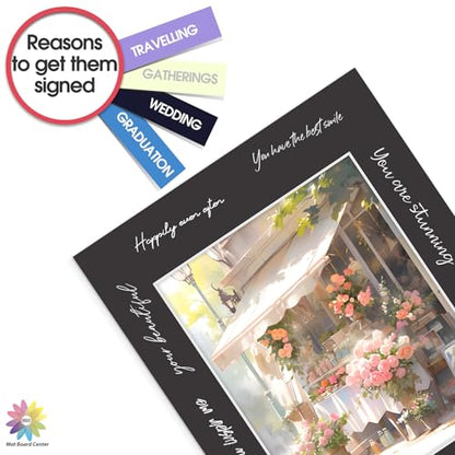 Mat Board Center 25 Pack 11x14 Picture Mat for 8x10 Photo Black