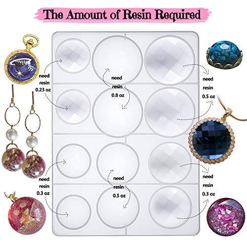 Cabochon Gem Resin Silicone Molds for Cake Decoration
