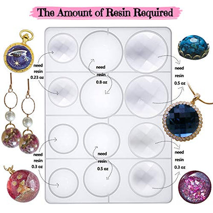 Cabochon Gem Resin Silicone Molds for Cake Decoration