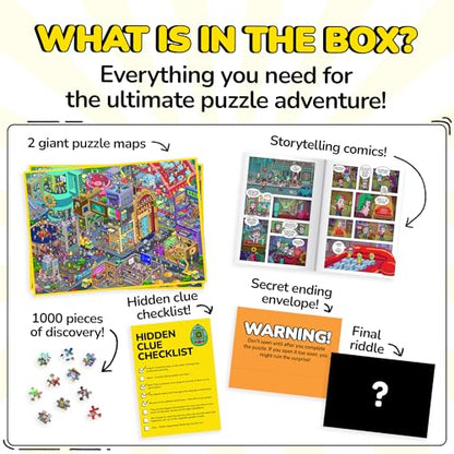 Jigsaw Puzzles 1000 Pieces with Storytelling Comics
