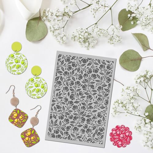 Floral Blossom Polymer Clay Texture Mat