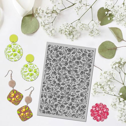Floral Blossom Polymer Clay Texture Mat