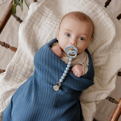 100% Organic Cotton Baby Blanket for Boys