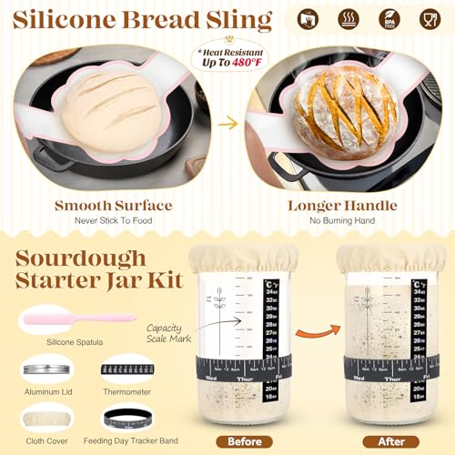 Sourdough Starter Kit Complete Set with Tools (31 Count)
