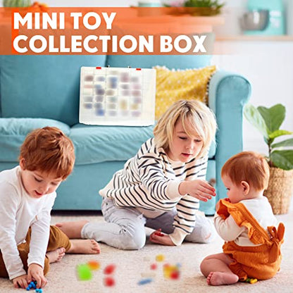 2 Pcs 48 Grids Plastic Bead Organizer Box with Divider (2 Count)
