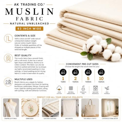 Muslin Fabric (15.75 Sq Ft)