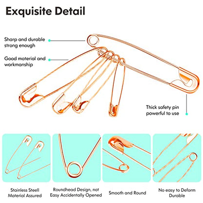 340 Pack Safety Pins Assorted (340 Count)
