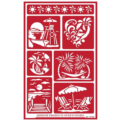 Over'N'Over Reusable Glass Etching Stencils