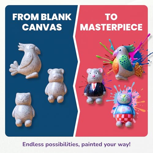 Rock Buddies DIY Resin Shaped Stone Like Material Animal Figures