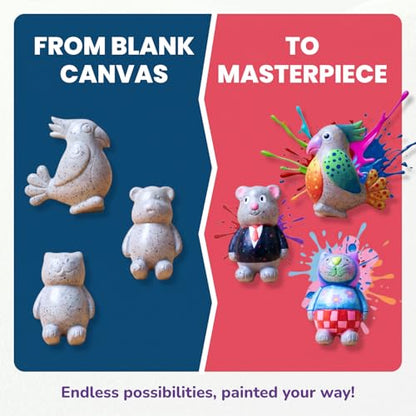 Rock Buddies DIY Resin Shaped Stone Like Material Animal Figures